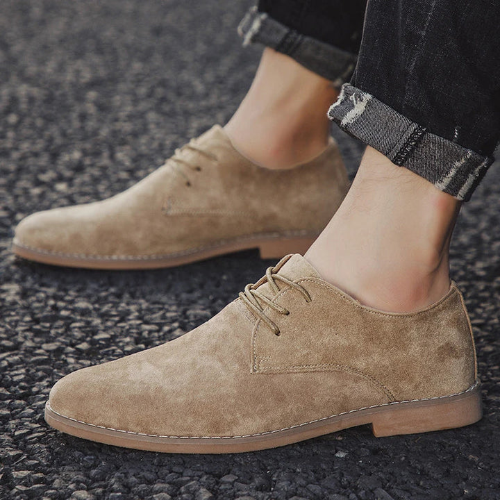 Khaki Men's Thorne Classic Derby Shoes, versatile everyday footwear for a polished smart casual look.