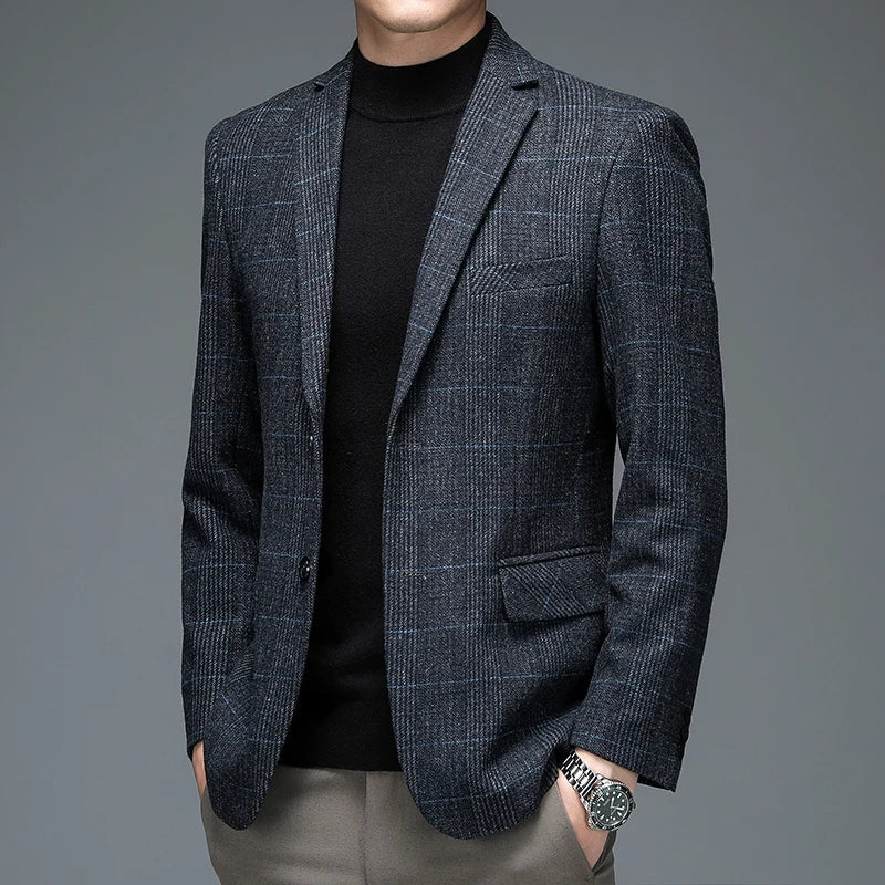 Men's comfort work blazer. A smart, lightweight jacket for professional attire, business casual, and formal wear.