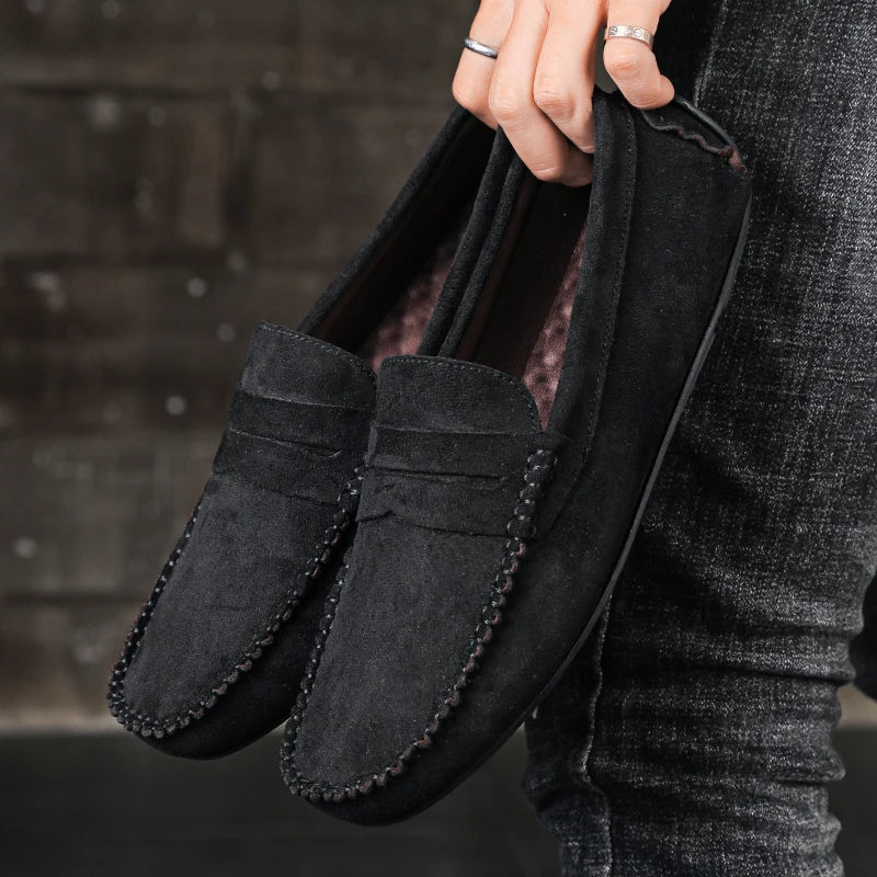 Green men's Tivoli loafers, durable & comfortable slip-on shoes, embodying classic style for modern gentlemen.