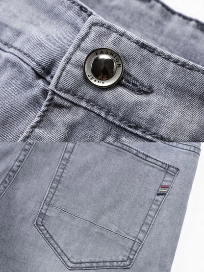 Torino Straight Fit stretch denim jeans for men. Comfortable cotton blend, ideal for casual and everyday wear.