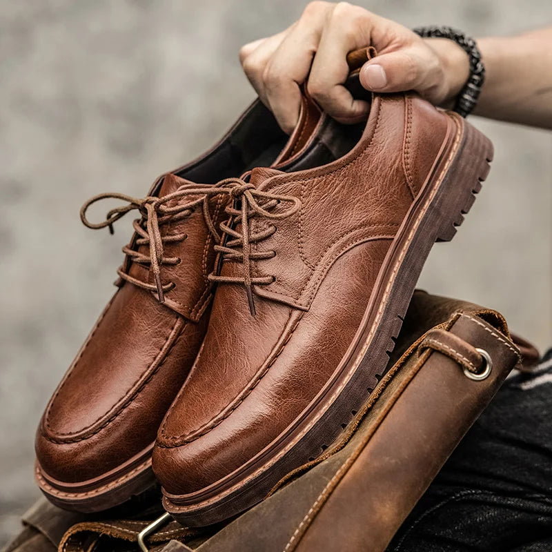 Men's Trenton brown versatile comfort shoes for everyday wear, perfect for walking or casual outings.