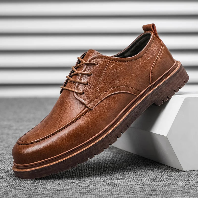 Brown Men's Trenton versatile comfort shoes for men. Ideal for everyday wear, offering style & support.