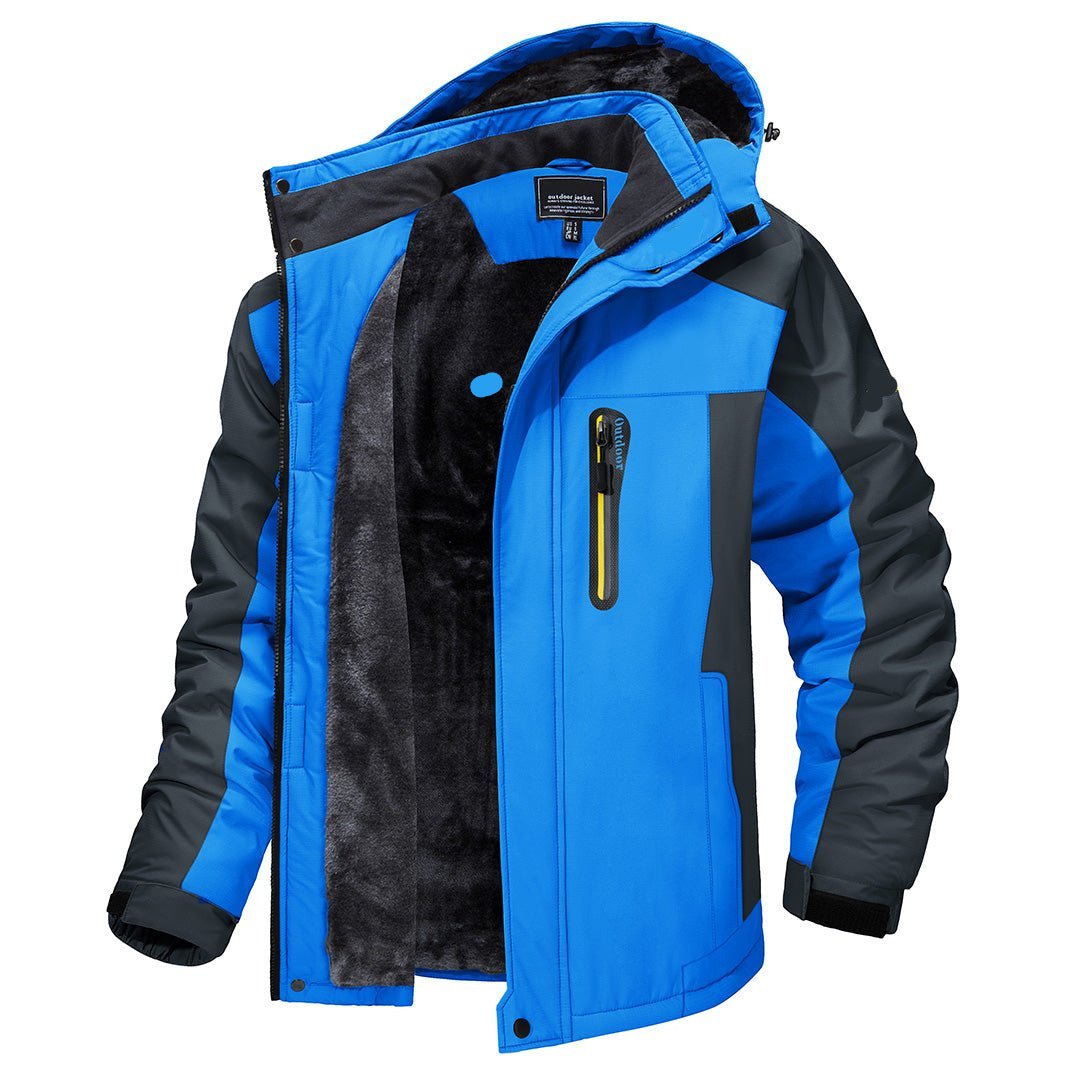 Ultimate men's all-weather winter coat, providing waterproof, windproof protection for cold outdoor activities.