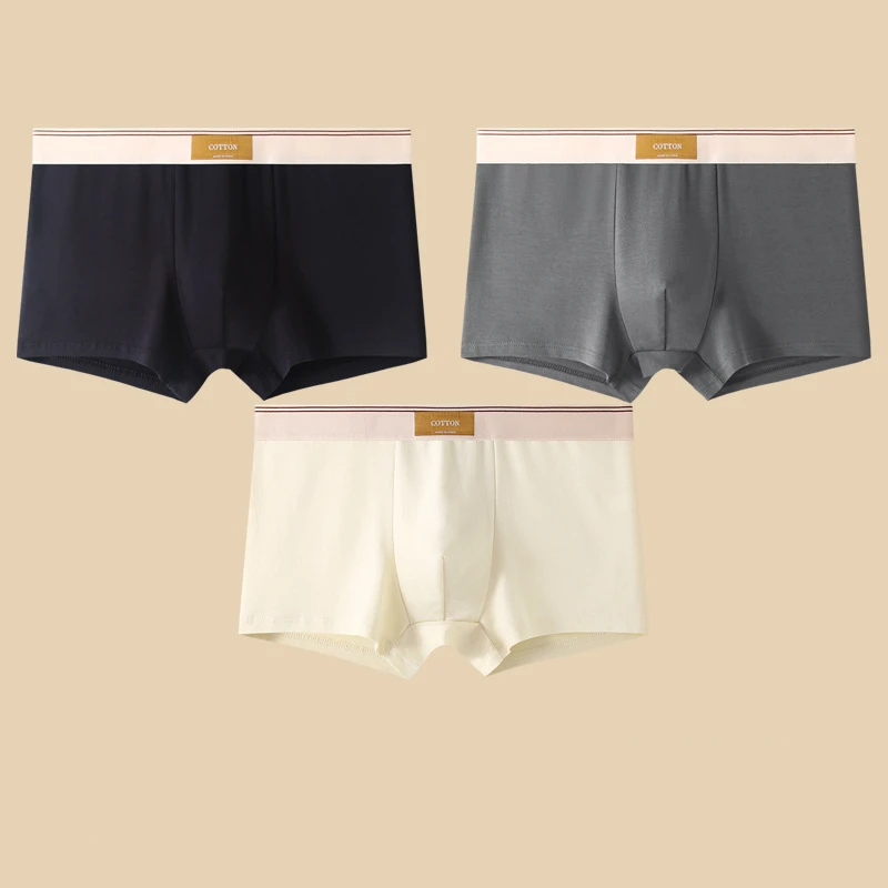 Men's ultimate no-roll boxer briefs, perfect for active wear. This 3-pack offers sweat-wicking comfort.