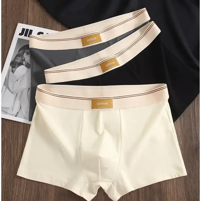 Three-pack of men's no-roll boxer briefs. Mid-rise, sweat-wicking design for ultimate comfort and active wear.