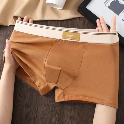 Sweat-wicking men's boxer briefs, a 3-pack of ultimate no-roll underwear designed for comfort and support.