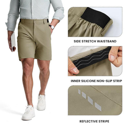 Men's activewear ultimate stretch performance shorts, perfect for running, training, and workouts.