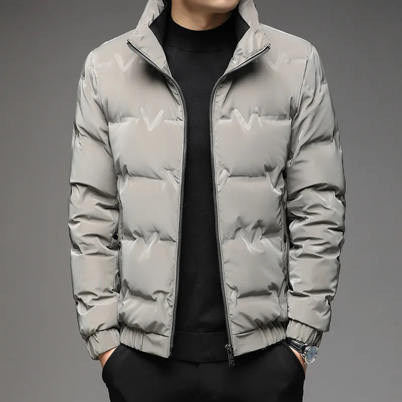 Men's Ultimate Warmth Puffer Jacket, weather resistant winter coat. Insulated for extreme cold weather outerwear.