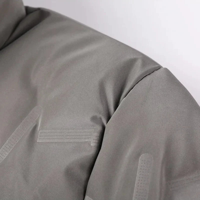 Insulated Men's Puffer Jacket, ultimate warmth & weather resistant for extreme cold winter outerwear.