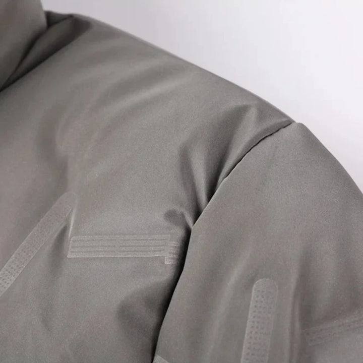 Insulated Men's Puffer Jacket, ultimate warmth & weather resistant for extreme cold winter outerwear.