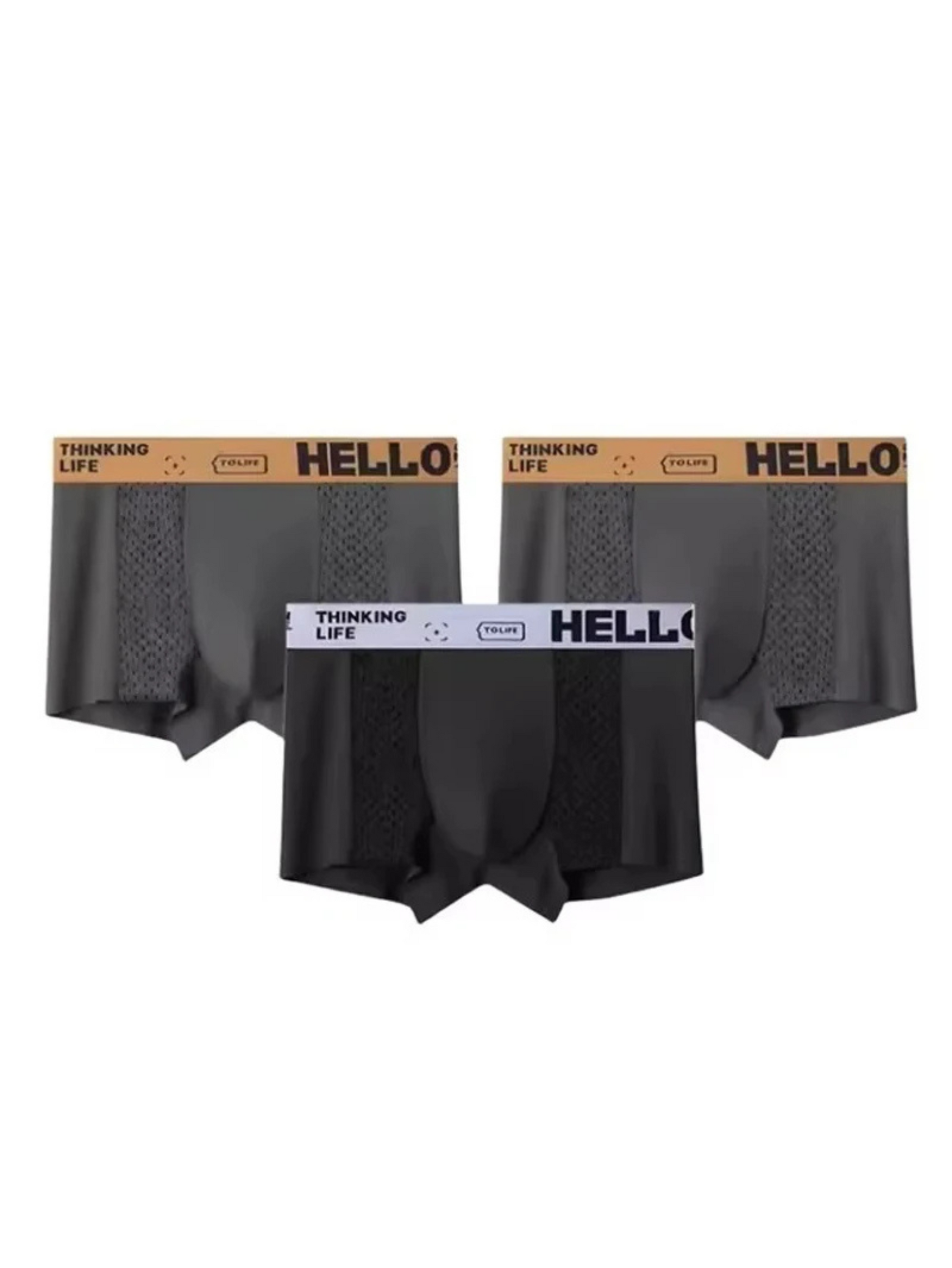 Soft, quick-dry, sweat-wicking men's boxer briefs designed for all-day comfort and movement.
