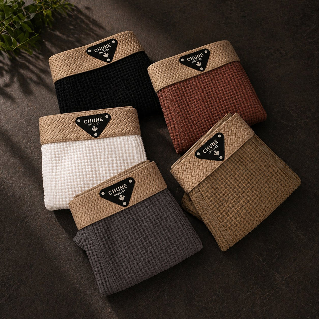 Modern men's comfort boxers, essential for versatile loungewear, sleepwear, & everyday underwear.