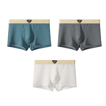 Breathable, moisture-wicking boxer briefs for men, ideal for active performance and all-day comfort.