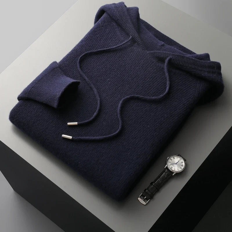 Modern men's fashion pullover hoodie with a relaxed fit, ideal for casual comfort & style.