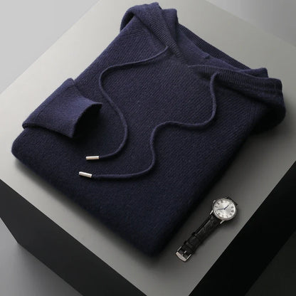 Modern men's fashion pullover hoodie with a relaxed fit, ideal for casual comfort & style.