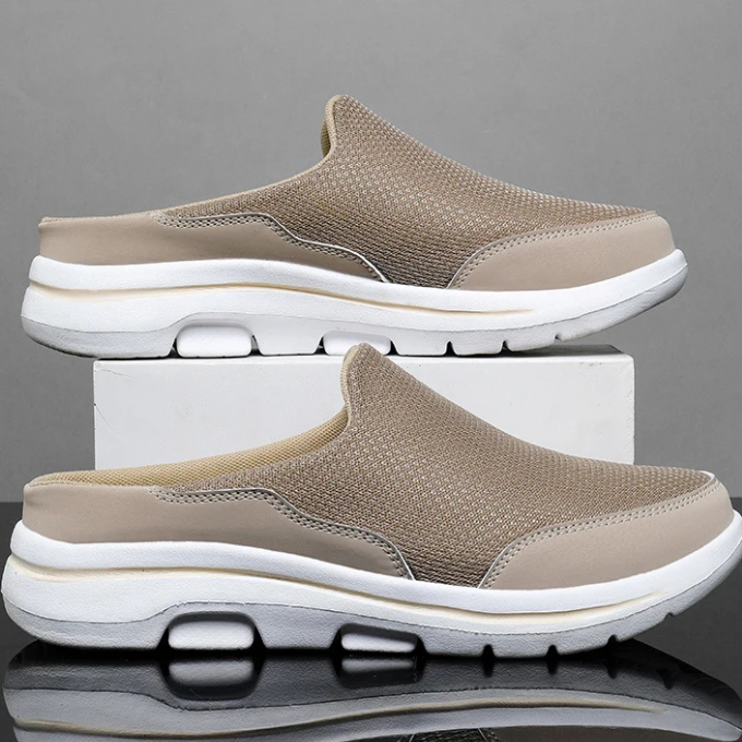 Versatile men's slip-on sneaker slides, offering ultimate comfort and easy wear casual footwear.