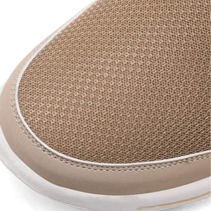Men's comfort backless slip-on sneaker slides, breathable summer casual footwear for easy wear.