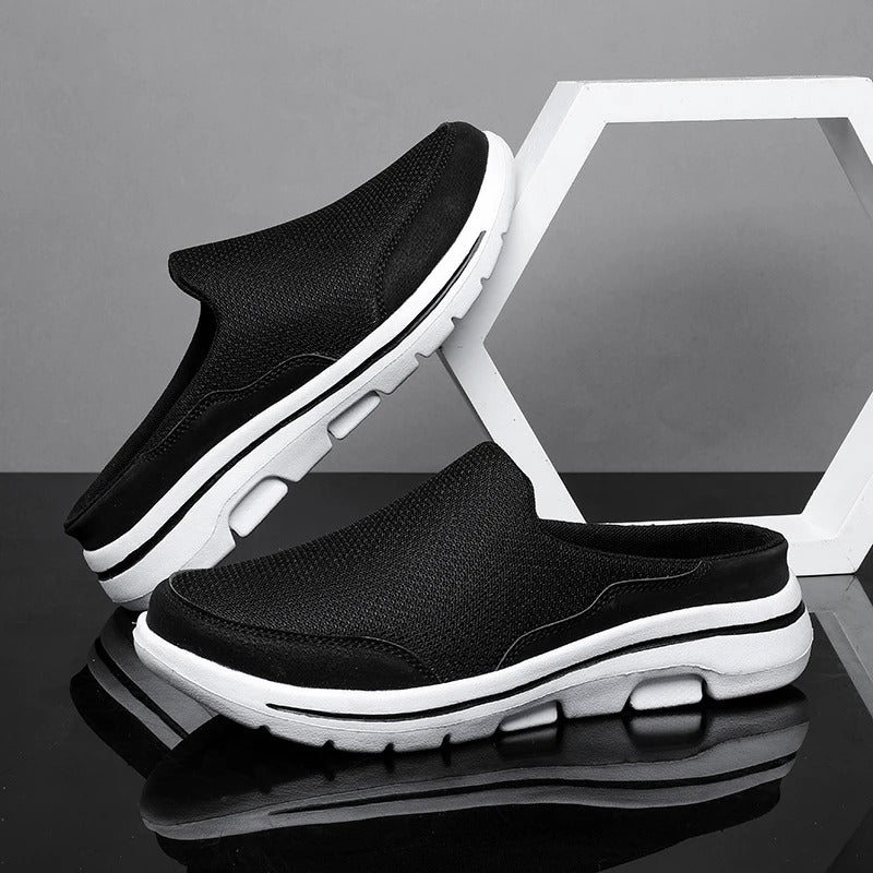 Men's breathable slip-on sneaker slides, comfort shoes for easy wear summer casual footwear.