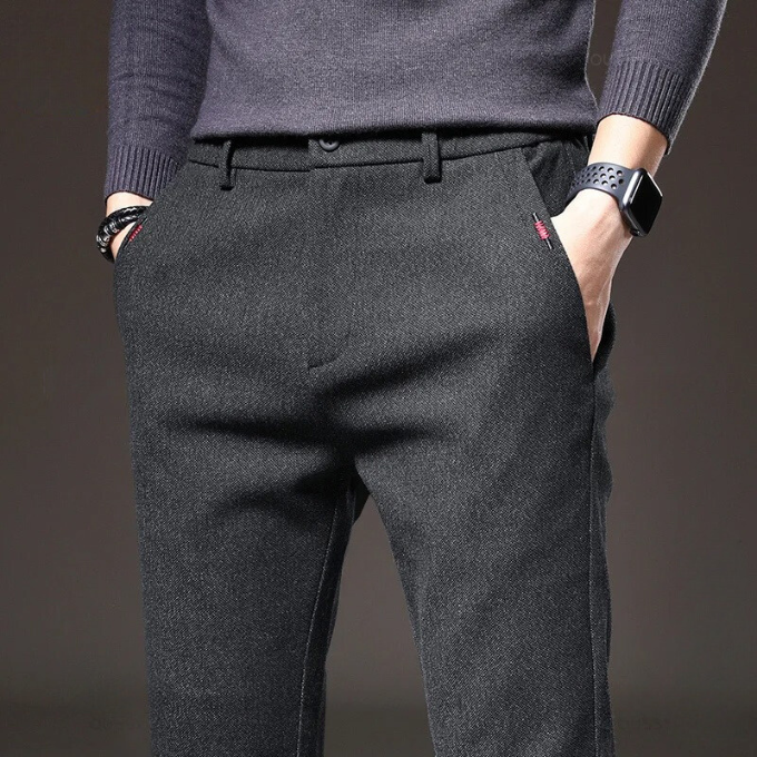 Everyday wear men's straight-leg pants, designed for ultra-comfort and a relaxed fit.