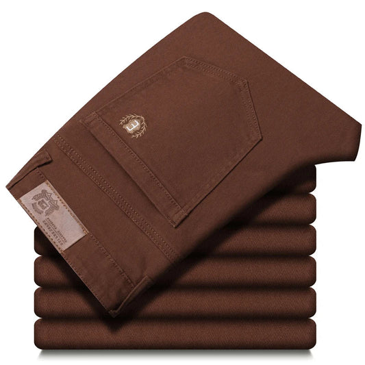 Men's ultra-comfort stretch denim jeans, perfect for everyday casual wear.