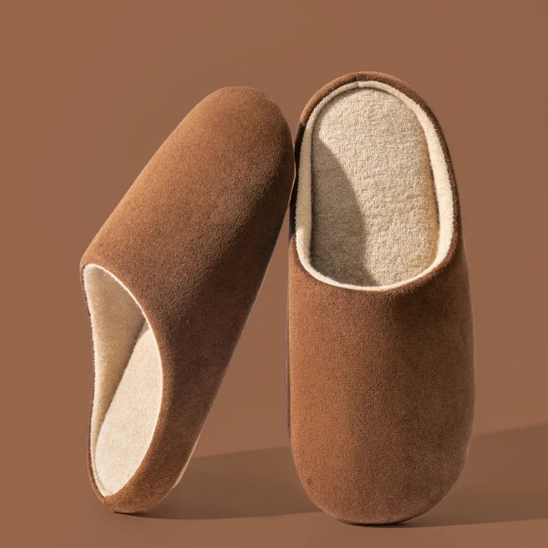 Men's ultra-comfy indoor loafers for relaxed home comfort, soft slip-on house shoes.