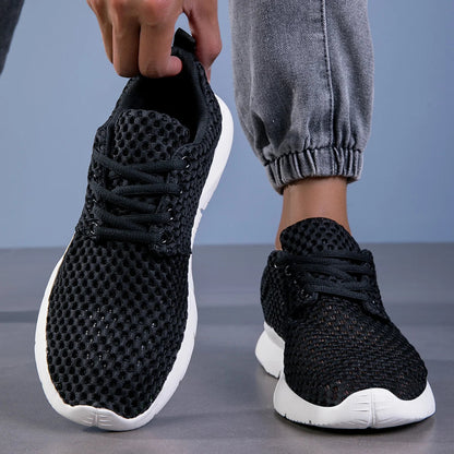 Versatile men's comfort footwear: ultra-light breathable sneakers for sport, casual, all-day wear.