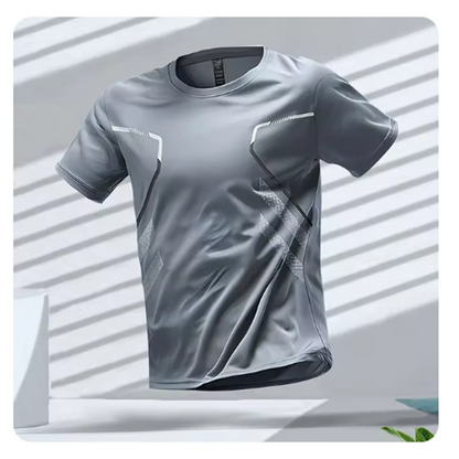 Versatile men's performance t-shirt, perfect for running, training & everyday wear. Lightweight & flexible.