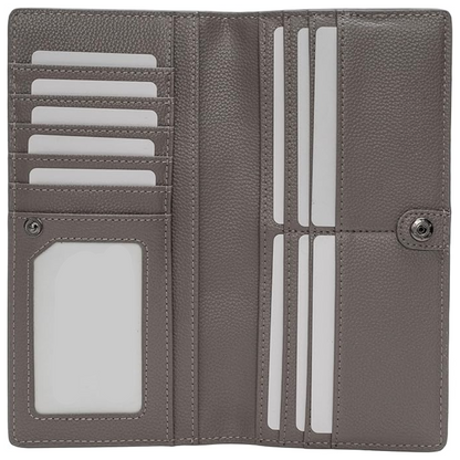 Classic men's leather wallet, ultra-slim bifold with RFID blocking. Durable and timeless card holder.