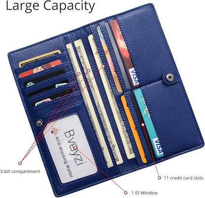 Secure men's leather wallet with advanced RFID blocking. Ultra-slim card holder for minimalist carry.