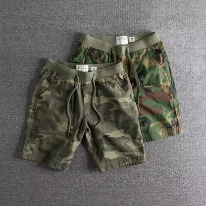 Stylish men's camo shorts. Ultra-soft & flexible athletic shorts, great for gym, casual outings & summer comfort.
