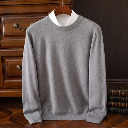 Ultra-soft men's crewneck sweater, a warm, casual, and stylish pullover perfect for cooler days.