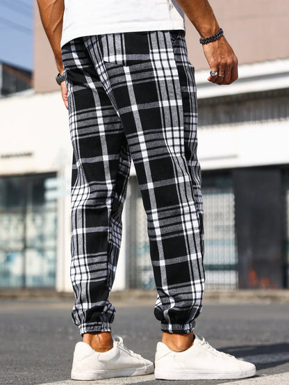 Luxurious soft men's plaid joggers. Tapered, breathable flannel for extreme comfort and style.