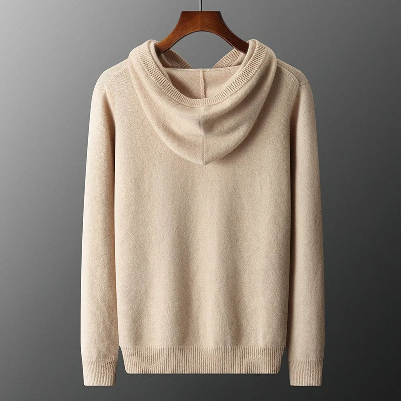Luxurious ultra-soft men's pullover hoodie, perfect for comfortable loungewear and relaxed everyday wear.