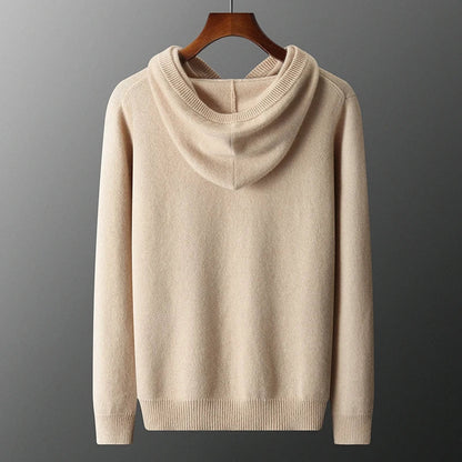 Luxurious ultra-soft men's pullover hoodie, perfect for comfortable loungewear and relaxed everyday wear.