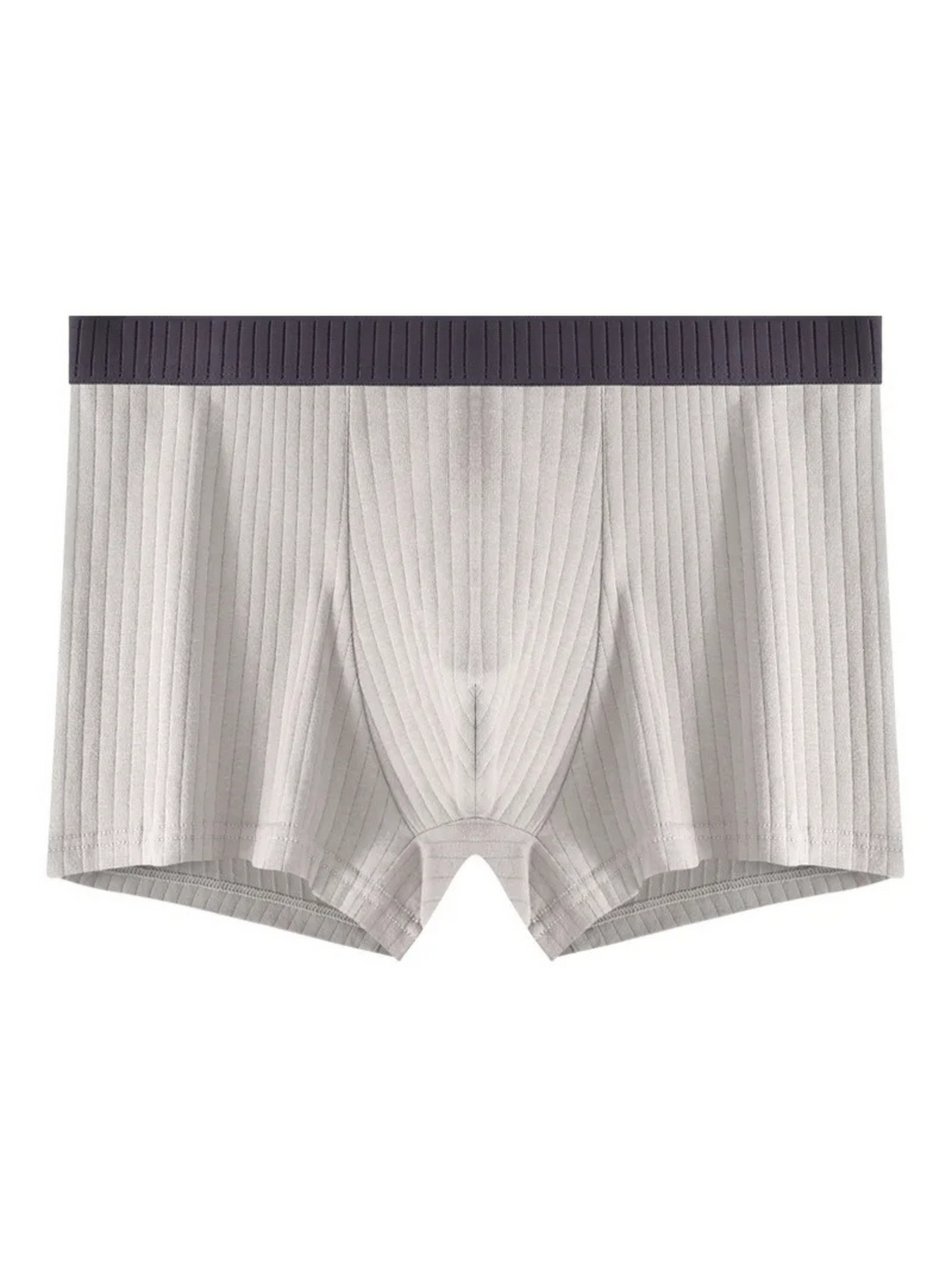 Mens 6-pack ribbed boxer briefs: breathable, moisture-wicking modal for all-day freshness & comfort.