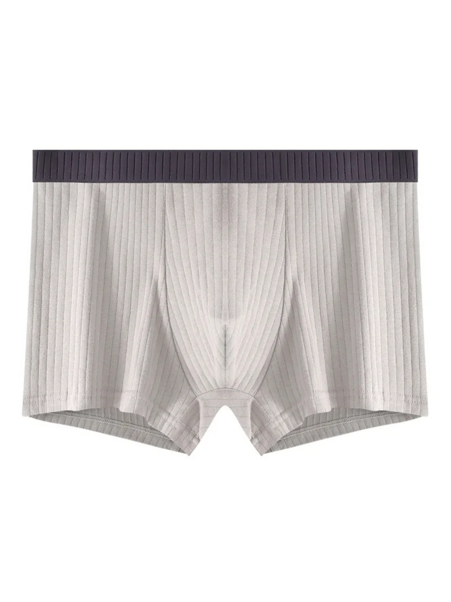 Mens 6-pack ribbed boxer briefs: breathable, moisture-wicking modal for all-day freshness & comfort.