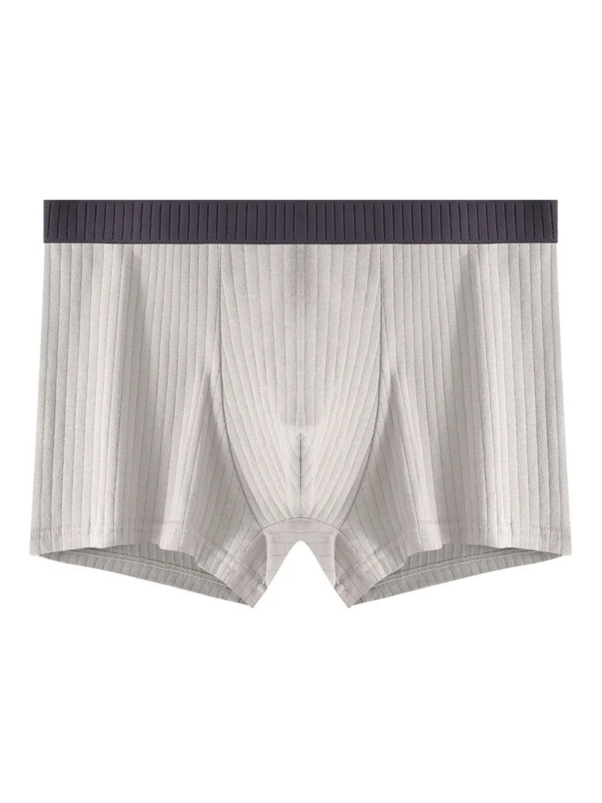 Mens 6-pack ribbed boxer briefs: breathable, moisture-wicking modal for all-day freshness & comfort.