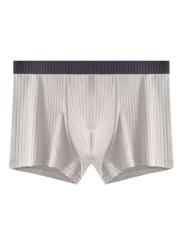 Mens 6-pack ribbed boxer briefs: breathable, moisture-wicking modal for all-day freshness & comfort.