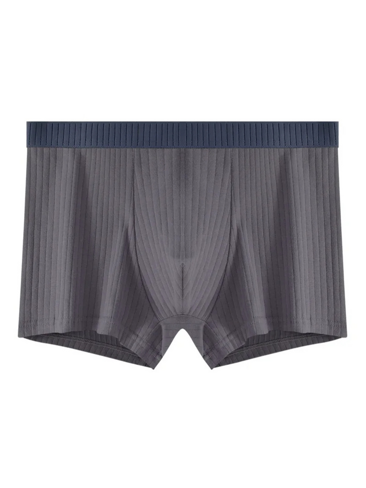 Premium men's underwear: ultra-soft ribbed modal boxer briefs 6-pack for superior comfort & fit.