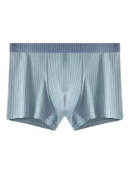 Ultimate comfort & style: 6-pack of men's ultra-soft ribbed modal boxer briefs, stretch & breathable.