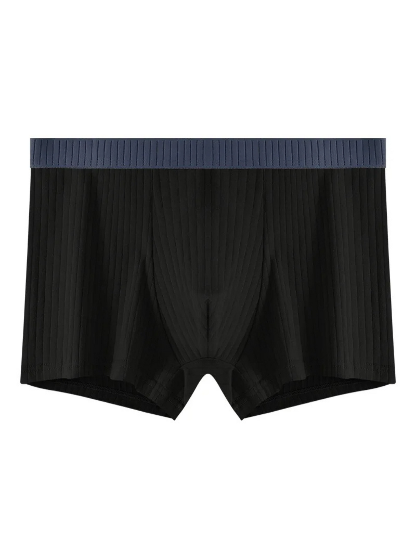 Man wearing comfortable ultra-soft ribbed modal boxer briefs, showing breathable and supportive fit.