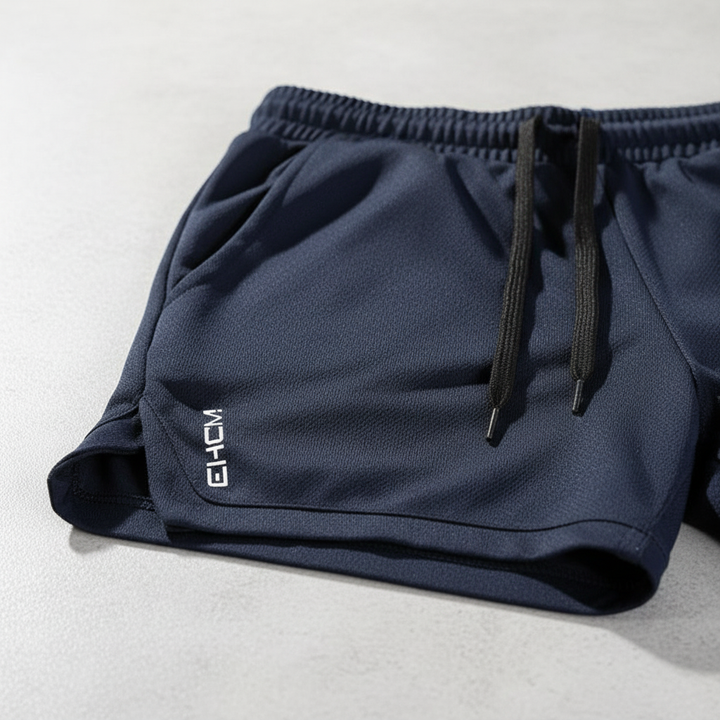 Breathable ultralight men's summer shorts, relaxed fit, ideal for maximum comfort.