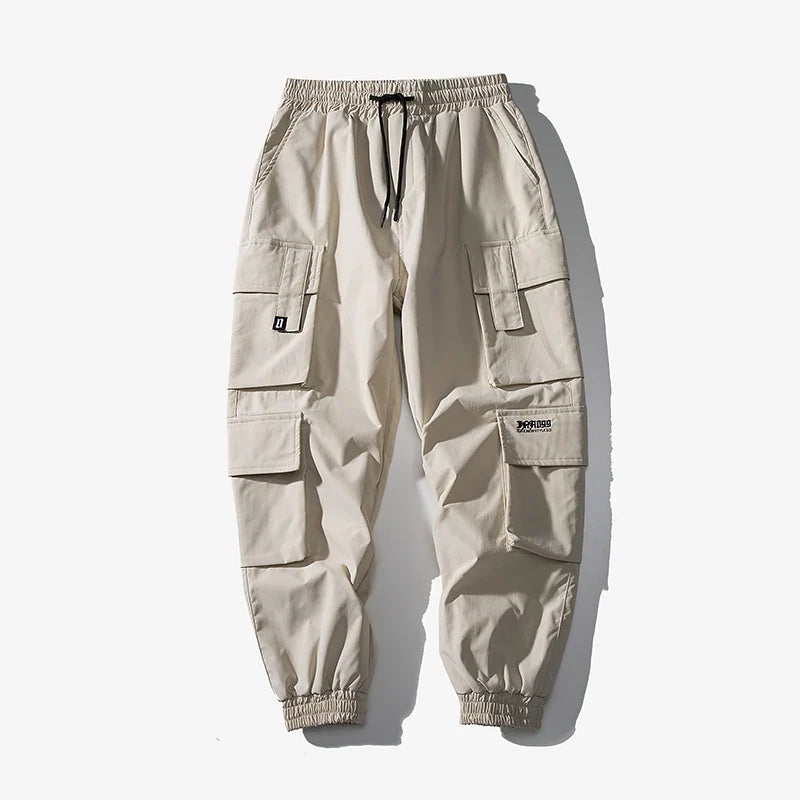 Stylish men's cargo joggers with utility pockets, ideal for everyday urban comfort.