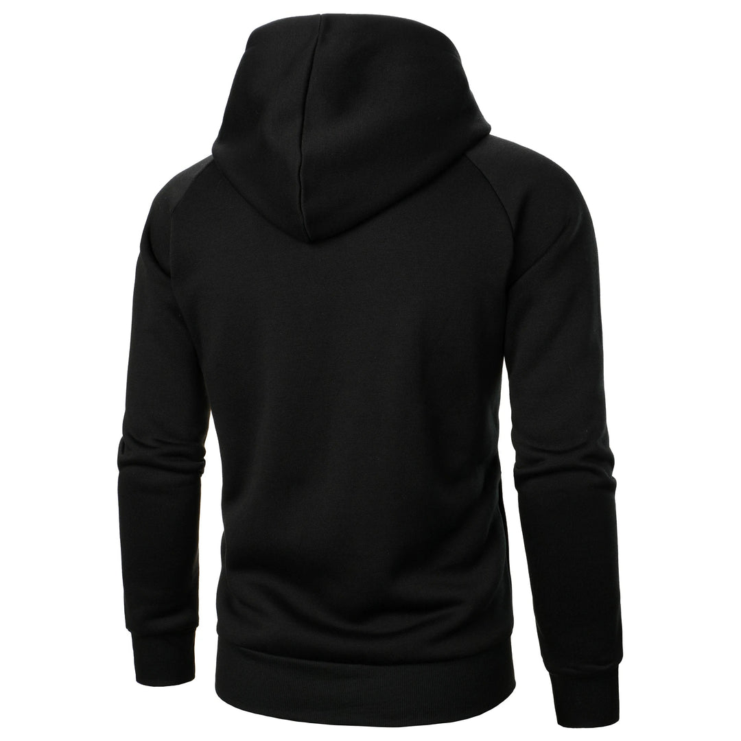 Sleek Men's Urban Crossover Zip Hoodie. Modern fit for streetwear and comfortable casual outerwear.