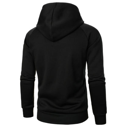Sleek Men's Urban Crossover Zip Hoodie. Modern fit for streetwear and comfortable casual outerwear.
