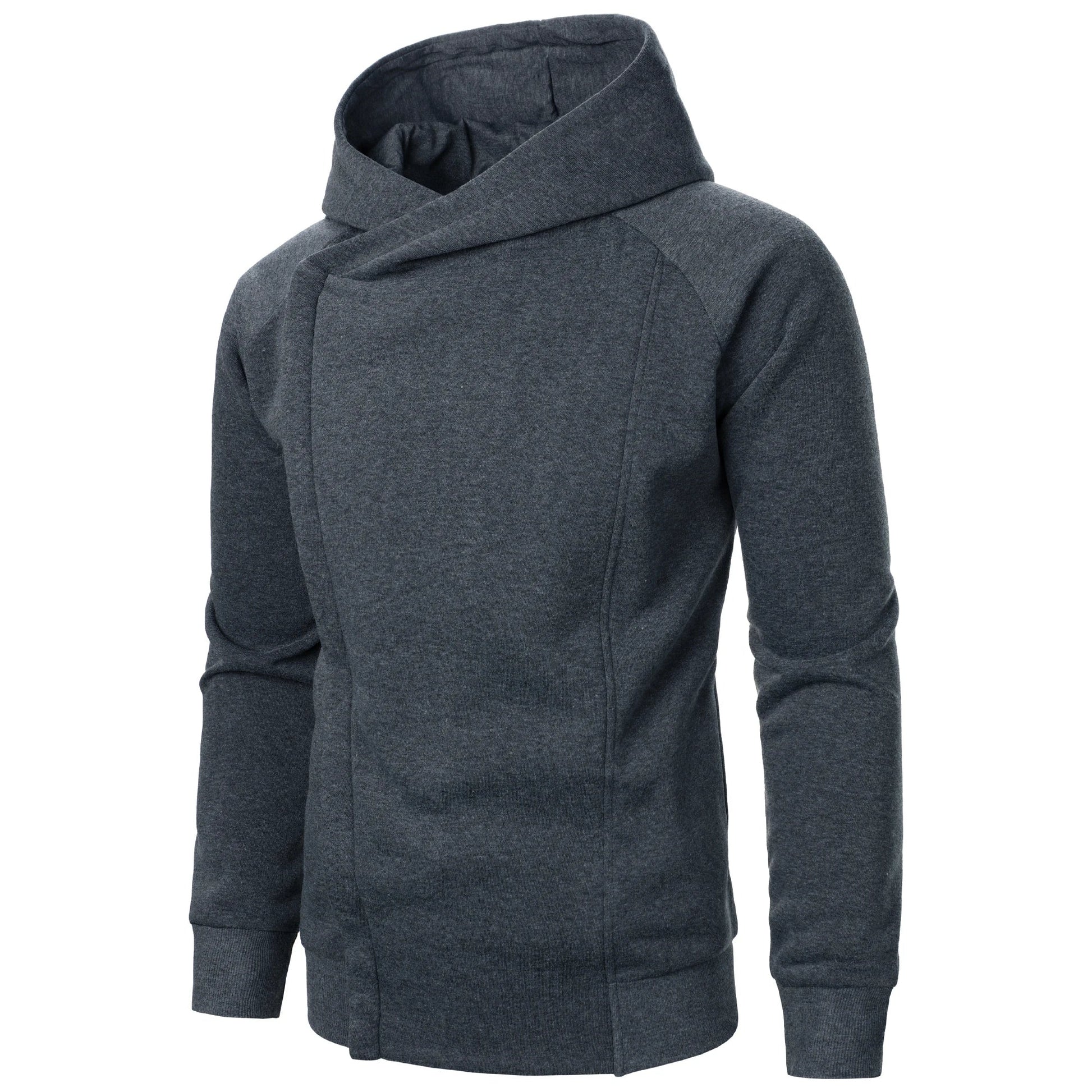 Modern fit men's zip hoodie, great for urban outerwear, streetwear, and everyday casual comfort.