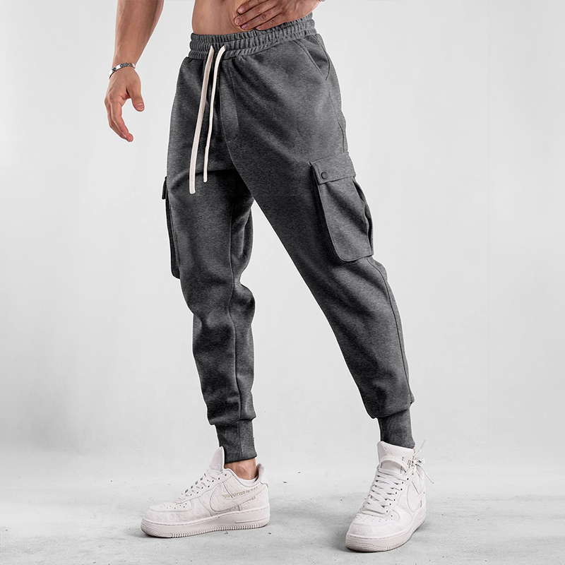 Ankle cuff detail of Men's Urban Flex Cargo Joggers, elasticated for modern style and everyday comfort.