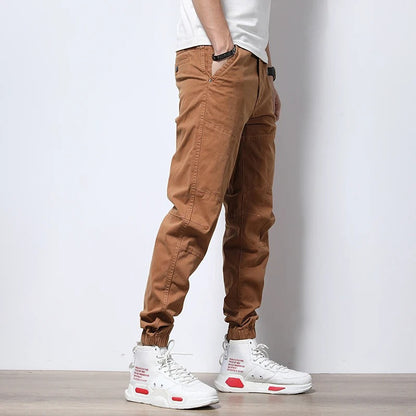 Men's Urban Reinforced Cargo Joggers, comfortable stretch fit; ideal for casual, active, and everyday urban wear.