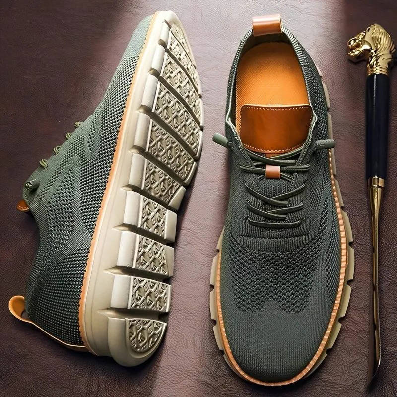 Urban men's slip-on shoes with orthopedic support, lightweight design.