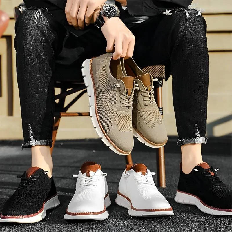 Stylish black slip-on shoes for men, offering all-day comfort & odor control.